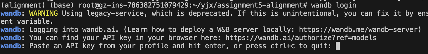 wandb login